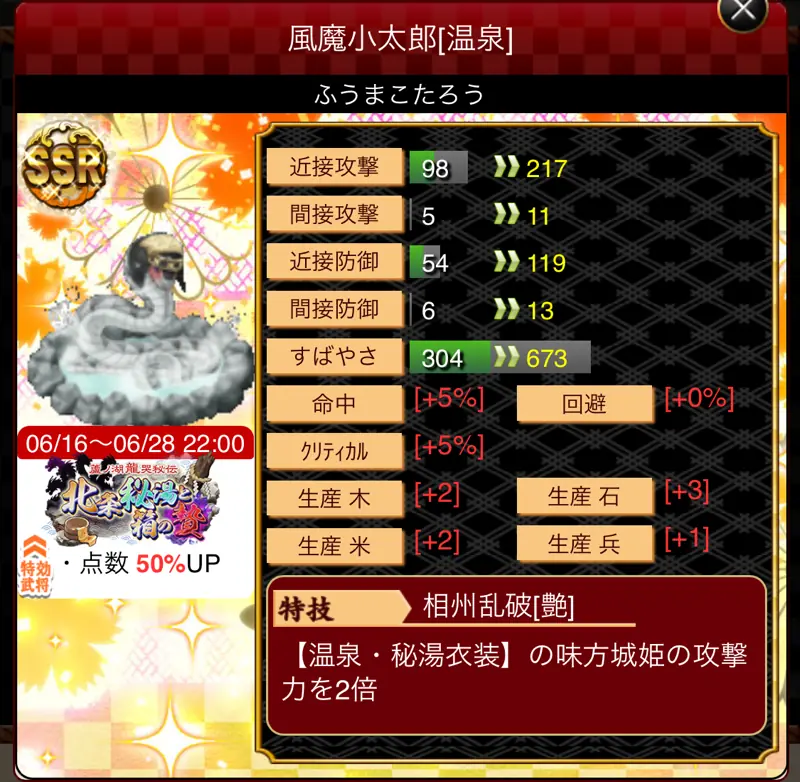 城姫クエスト極・風魔小太郎[温泉]