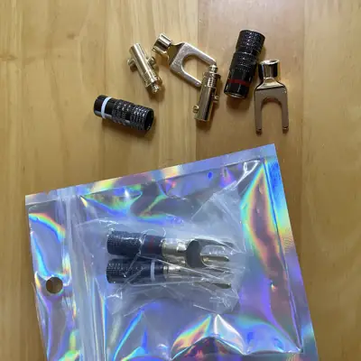 スズキ・ハスラーのスピーカー配線用金メッキY字端子
