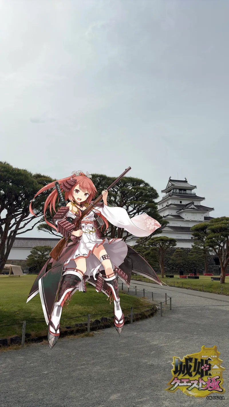 城姫カメラ・会津若松城にて・会津若松城参式