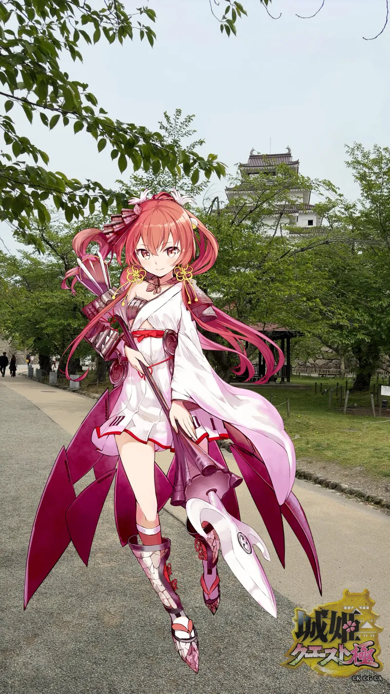 城姫カメラ・会津若松城にて・会津若松城[祝]1