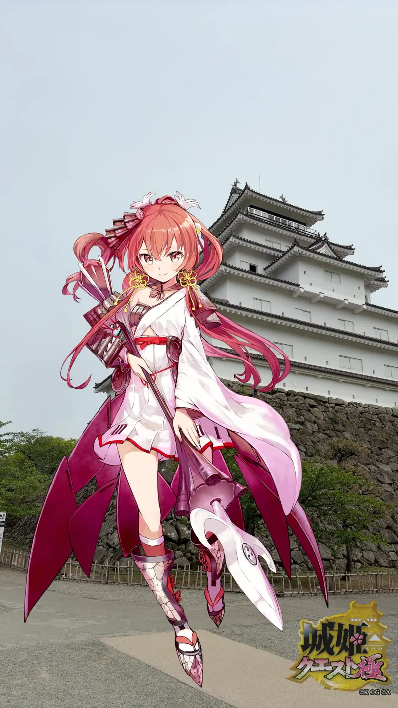 城姫カメラ・会津若松城にて・会津若松城[祝]2