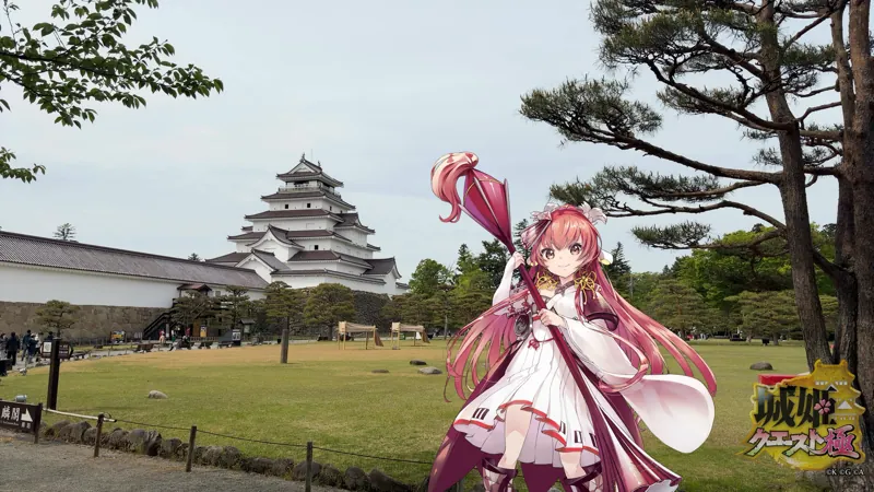 城姫カメラ・会津若松城にて・会津若松城[幼少]横画像